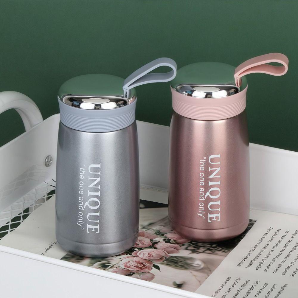 Bärbar Läckagesäker Mini Termosmugg Rostfritt Stål 257ml Vakuummugg Liten Kapacitet Fickdesign Vattenflaska Resa Utomhus