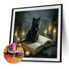 40x40cm Cat 5D DIY Full Drill Round Diamond Painting Kit for Home Wall Decor