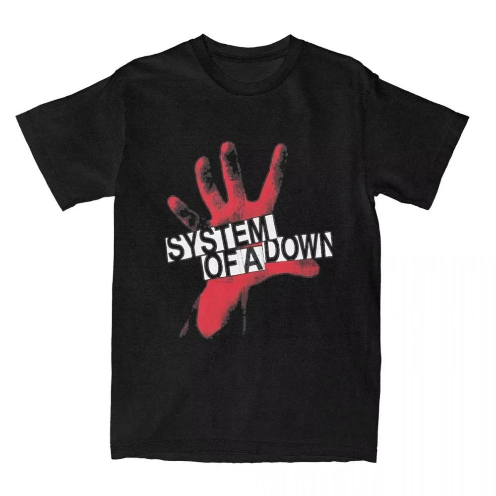 

System of A Down T-Shirt Summer Musical Funny Logo Awesome T Shirts Cotton Hip Hop Tshirt for Men Women Short Sleeve Casual Top 4XL