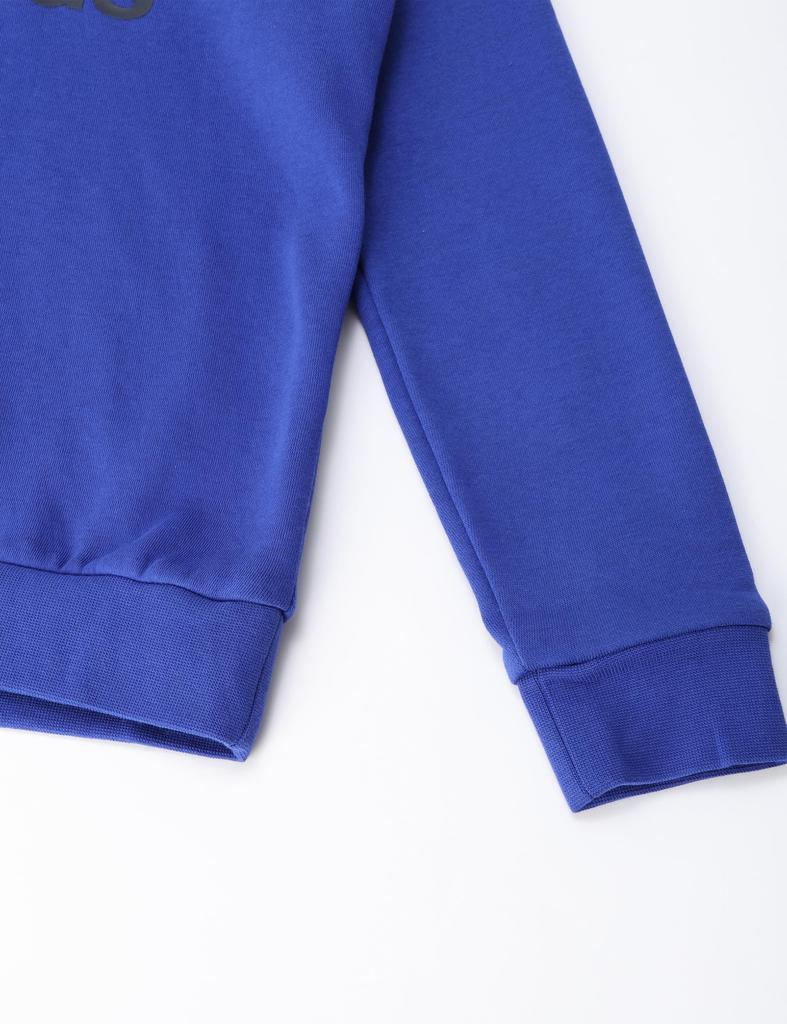 Adidas Essentials BL Fleece Tracksuit Legend Ink Size 140 Kids' Set, Unisex, DTP58, Top Semi-Silent Blue, Bottom (IV7307),