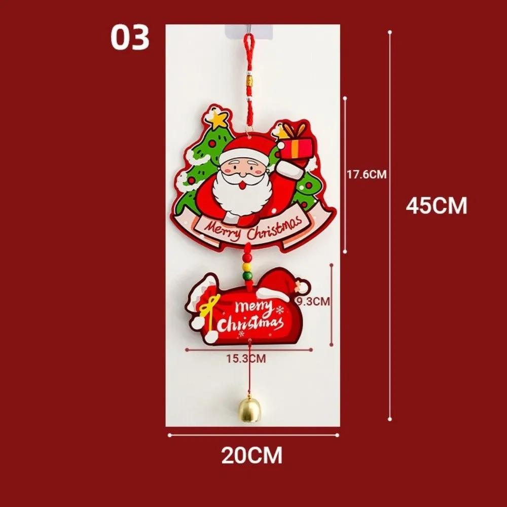 Holiday Ornament Santa Claus Christmas Hanging Pendant Snowman 45cm Xmas Tree Ornament Metal Paper Door Hanging Festive Decor