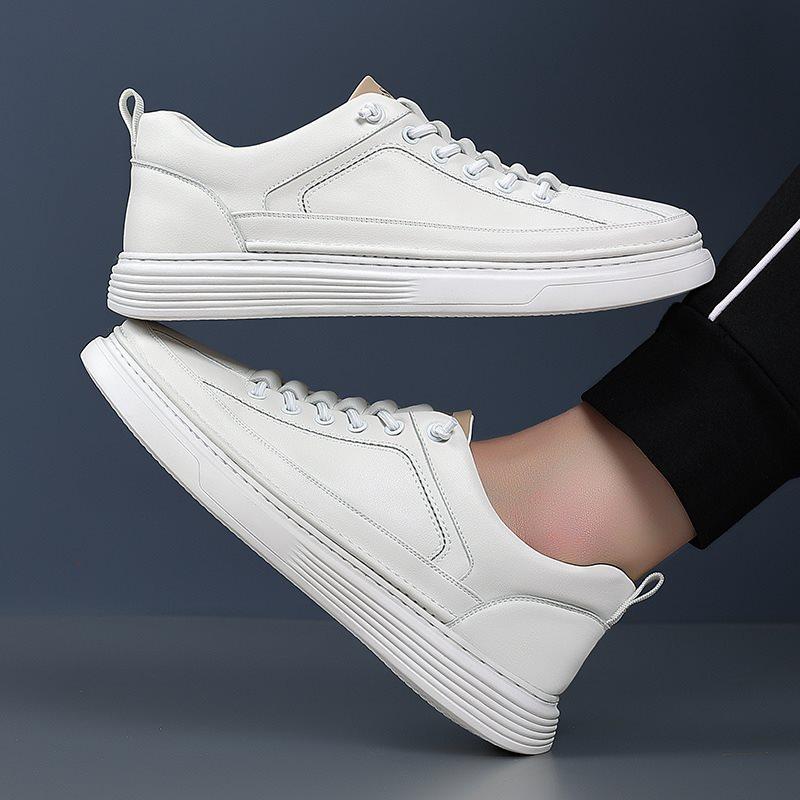 Lässige Herren Echtleder Sneaker Schuhe Luxus Designer Wanderschuhe Handgefertigt Leder Outdoor Lässig Mode Rutschfest Herrenschuhe