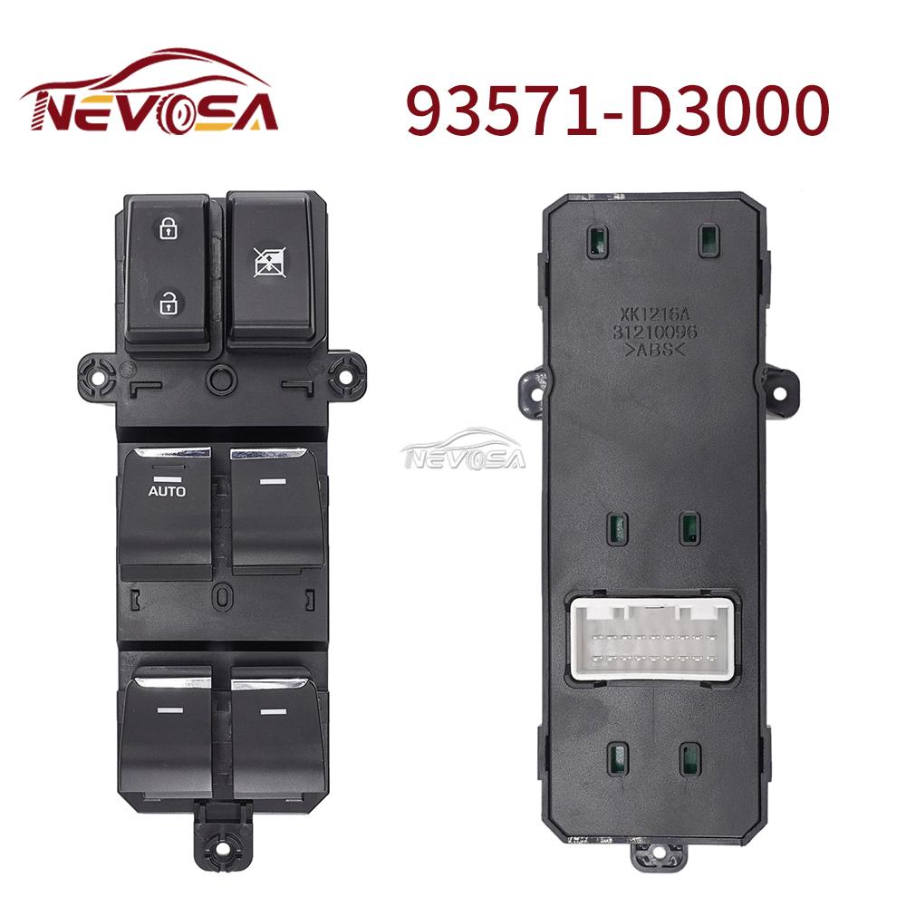 

93571-D3000 LHD For 2016-2018 HYUNDAI TUCSON Power Window Switch Control Regulator Car Parts Accessories Lifter Button 18P AUTO