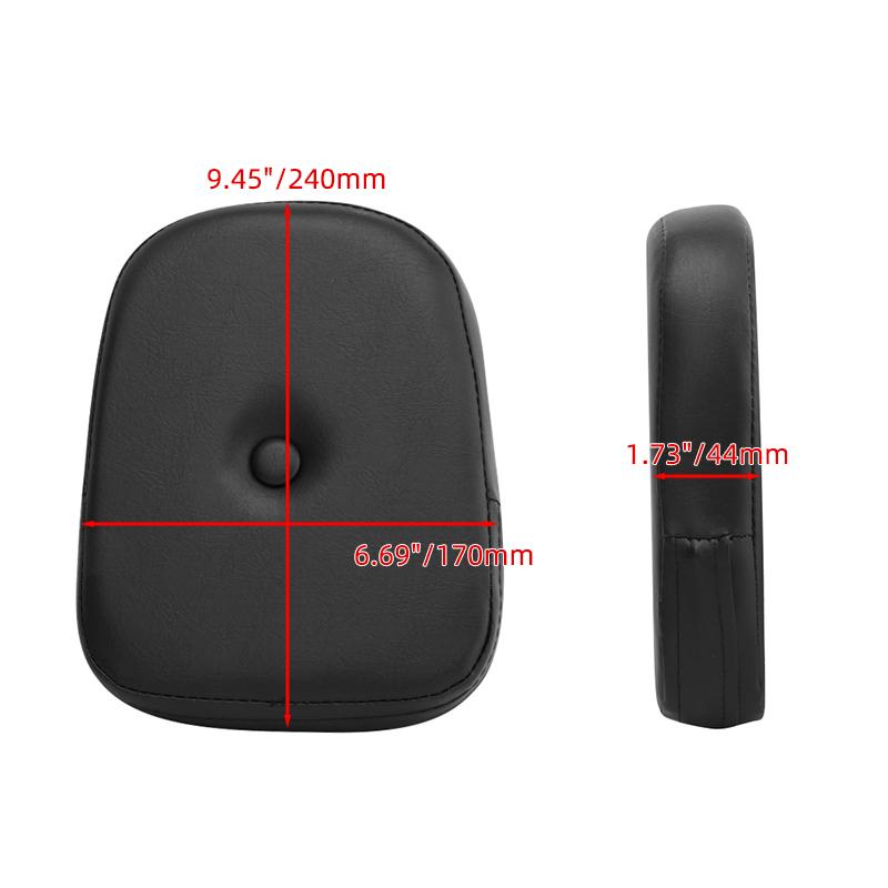 Universal For Bobber Chopper Sportster Softail Touring XL 883 1200 Motorcycle Black Rear Backrest Sissy Bar Cushion Pad Parts