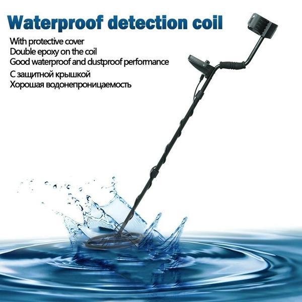 Detector de metale ATX880 Cu căști Bobină impermeabilă LCD Vânător de comori 1.5M Detector subteran de metale bijuterii