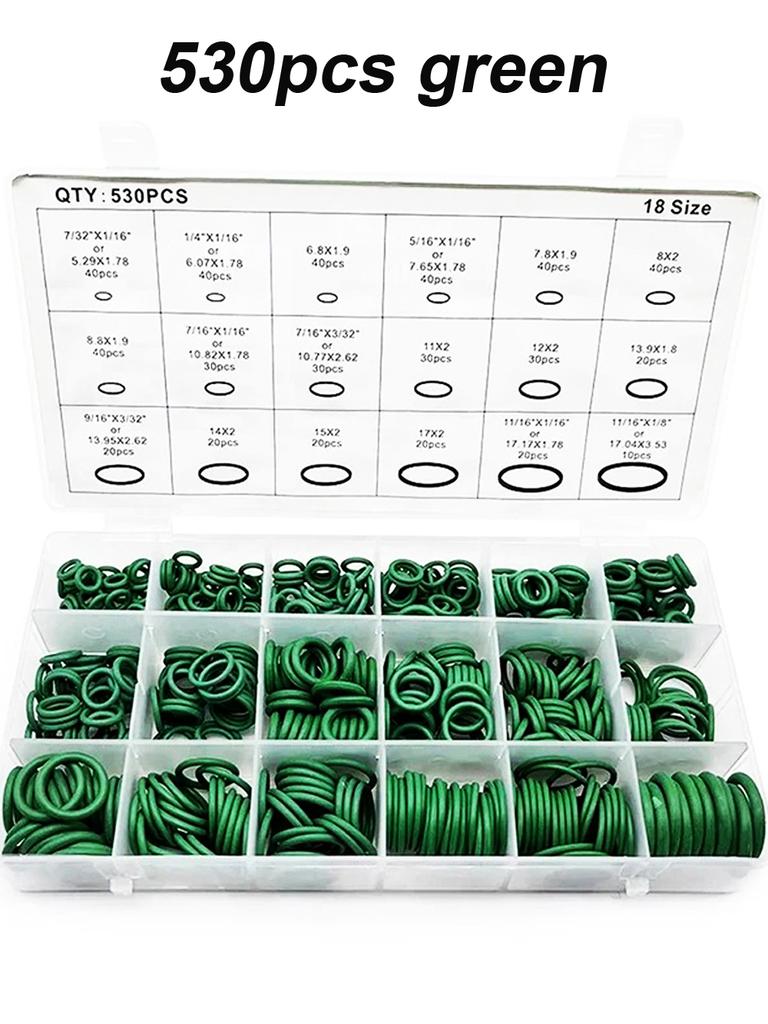 419/225PCS Rubber O-Ring Assortment Kit Buna-N Gasket Sealing Replacement O-Rings 32 Metric Sizes for Plumbing Faucet Repair