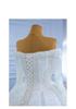 2026 French Wedding Dress: Retro One-Shoulder Long Sleeve with Heavy Beading and Long Train.