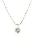 Platinum 900 Diamond Solitaire Petite Pendant Necklace [KASHIMA] 0.1ct