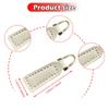 2Pcs Zipper Pulls PU Leather Zipper Parts Replacement Zipper Pullers Zip Pulls for Purses Suitcase Backpacks Boot Handbags