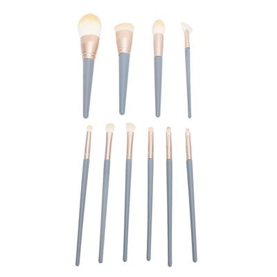 10pcs Makeup Brush Set Fibre Bristles Loose Powder Brush Professional Cosmetic Brush Set for Face