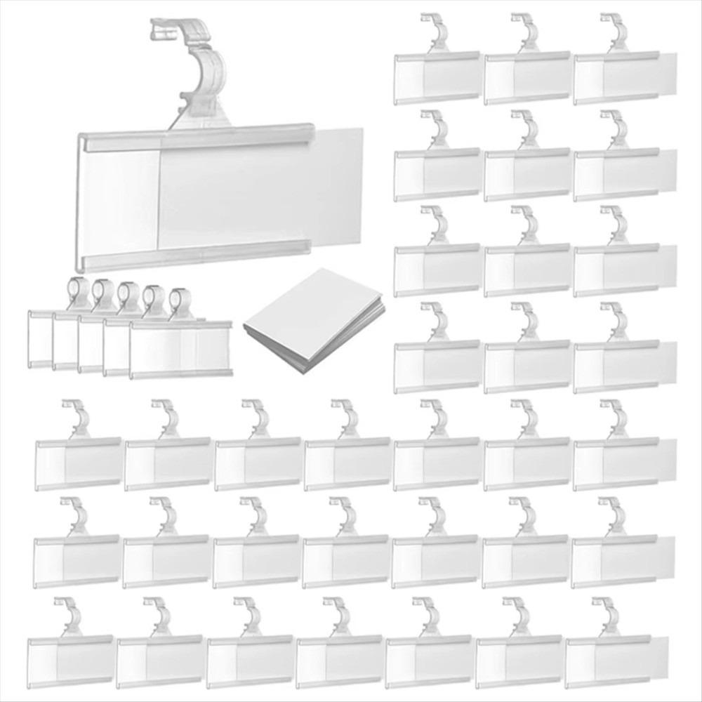 10Pcs Snapon Lockon Label Holder Plastic Sign Card Holder Price Tag Holder  Retail Store Display