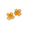 Silver Needle Crystal Flower Butterfly Earrings New Popular Earrings Fashion Light Luxury High-end Earrings