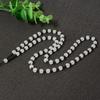 Beaded Jade Pendant Necklace with 6mm Glass Bead Cord