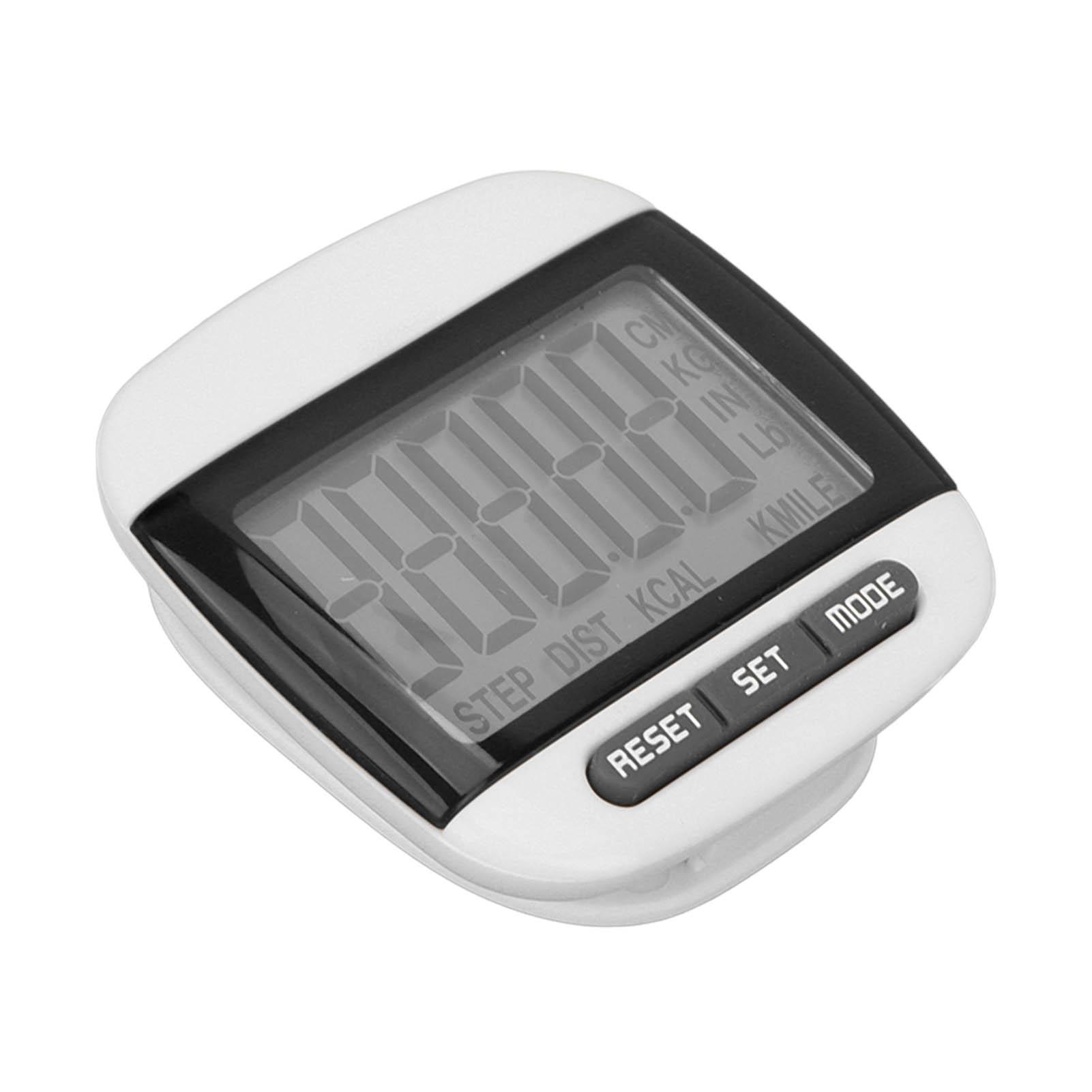 

Elderly Step Counter LCD Display Clear Screen Accurate Walking Pedometer with ClipBlack чёрный