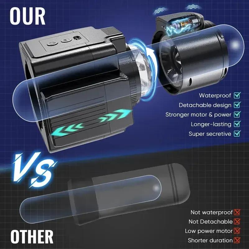 Automatic Male Masturbator Cup Telescopic Sucking Vibration Thrusting Piston Blowjob Machine Real Oral Vagina Sex Toy for Men