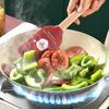 1pc Silicone Wooden Handle Baking Scraper, Christmas, Cake Cream Spatula, Household Non Stick Holiday Kitchen Utensils.