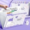 A4 Size File Storage Organ Bag 8/12Pockets A4 Expanding File Folder  Student