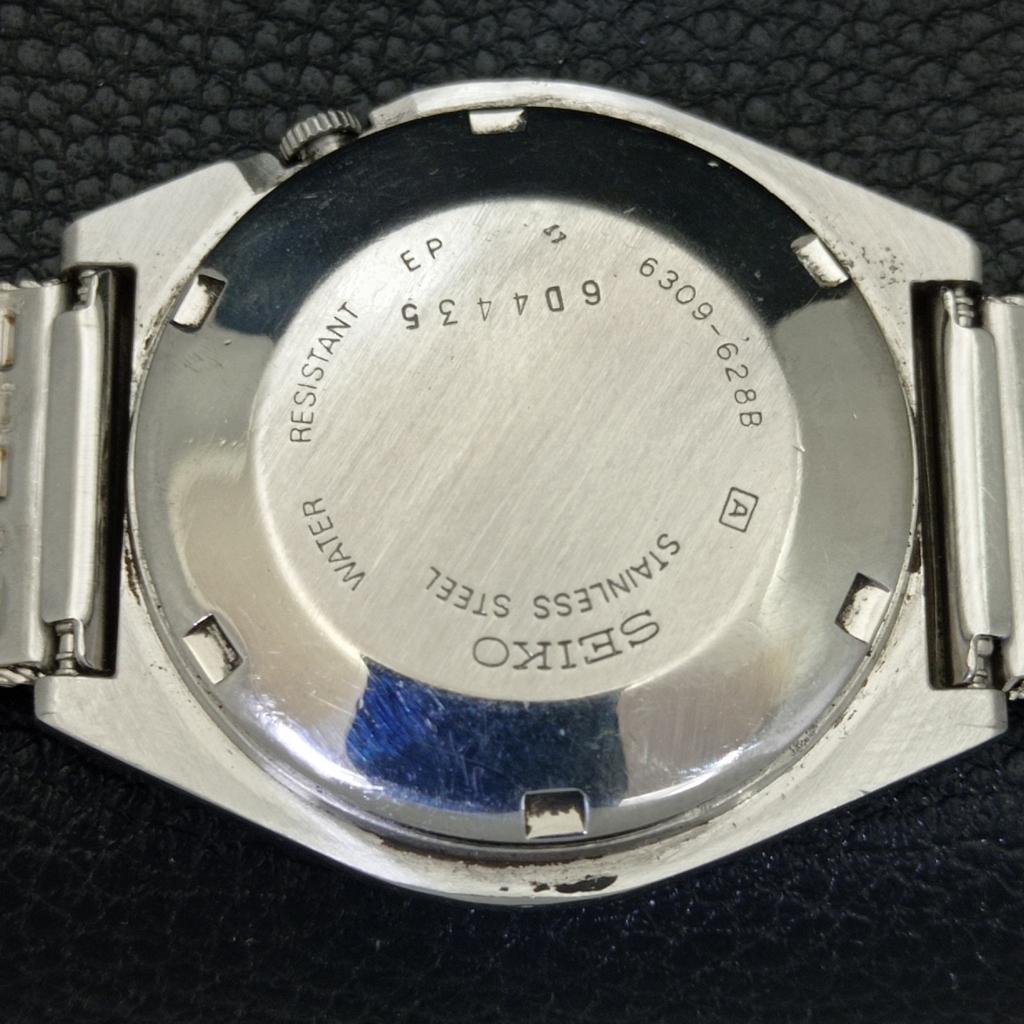 VINTAGE SEIKO 5 AUTOMATIC 6309A JAPAN MENS GREEN COLOR DIAL WATCH a702100-5 R208-a702100