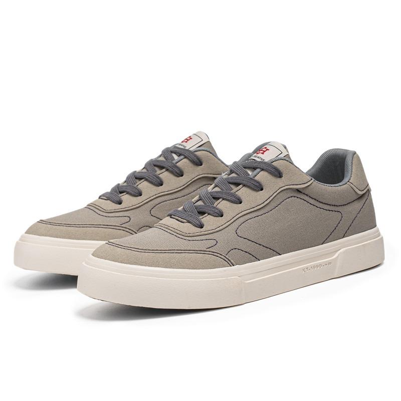 Men's Casual Board Vulcanized Canvas Black New Students Comfortable Non Slip Shoes Solid Color Sports Shoes Outdoor Red