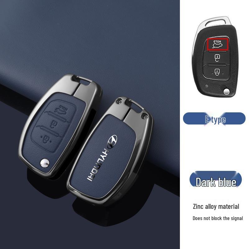 Key Cover Compatible with Beijing Hyundai Ix35, Elantra, Festa, Verna, Ix25, Santa Fe - Premium Men's Bag Case