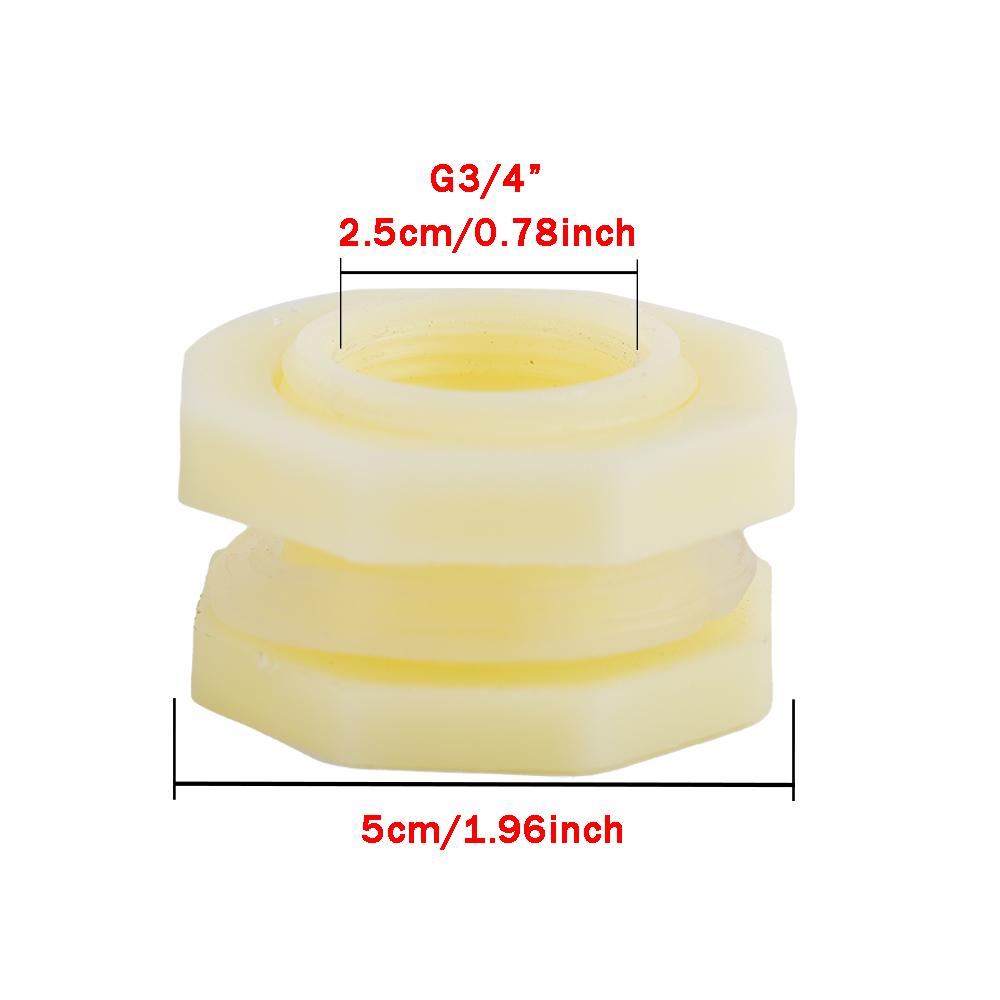

ПВХ Фитинг для Водяного Бака, 3/4 Дюйма Клапан для Дождевой Бочки, Разветвитель для Быстрого Подключения Шланга Для Сада, Фермы, Ирригации