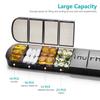 Weekly Pill Case Drug Dispense Small Reusable Plastic Containers 7 Day Daily Vitamin Containers to Hold Medicine Supplements