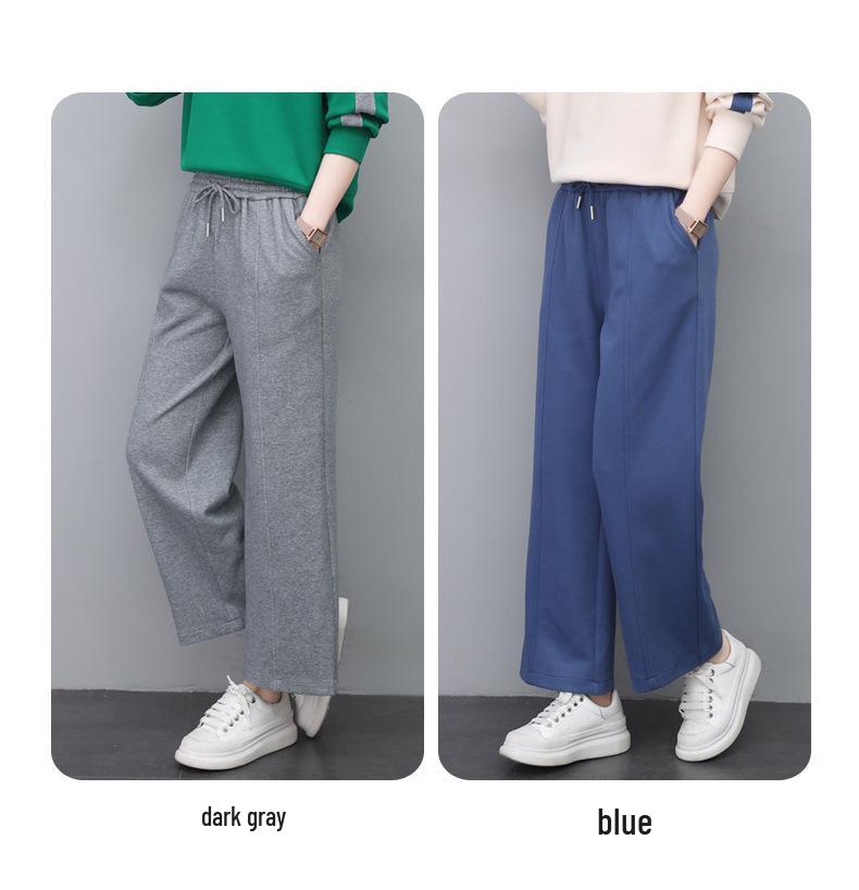 2024 Women's Fashion Wide Leg Pants: Versatile, Loose-Fitting Trousers for Spring and Autumn