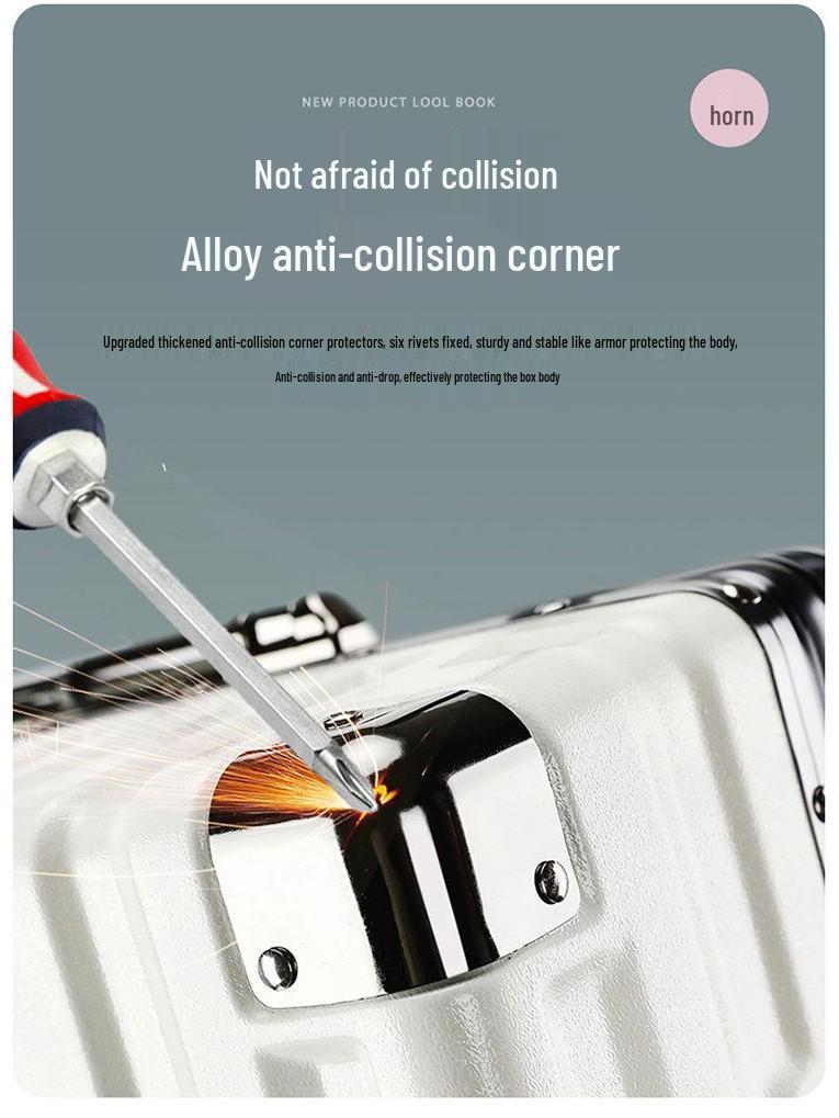 30-Inch Large Capacity Suitcase with Silent Wheels, Pressure-Resistant, Scratch-Resistant, and Combination Lock