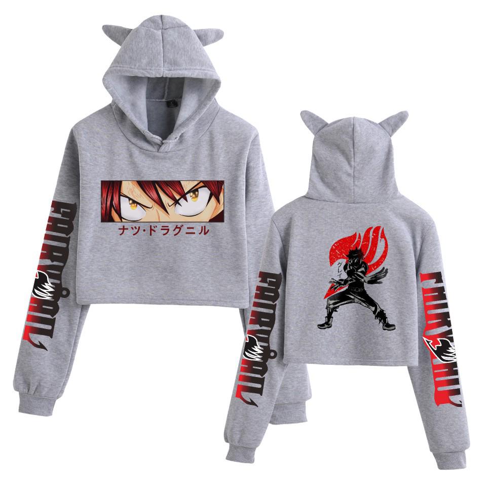 Fairy Tail Character Cat Ear Hoodie Sweatshirt for Women