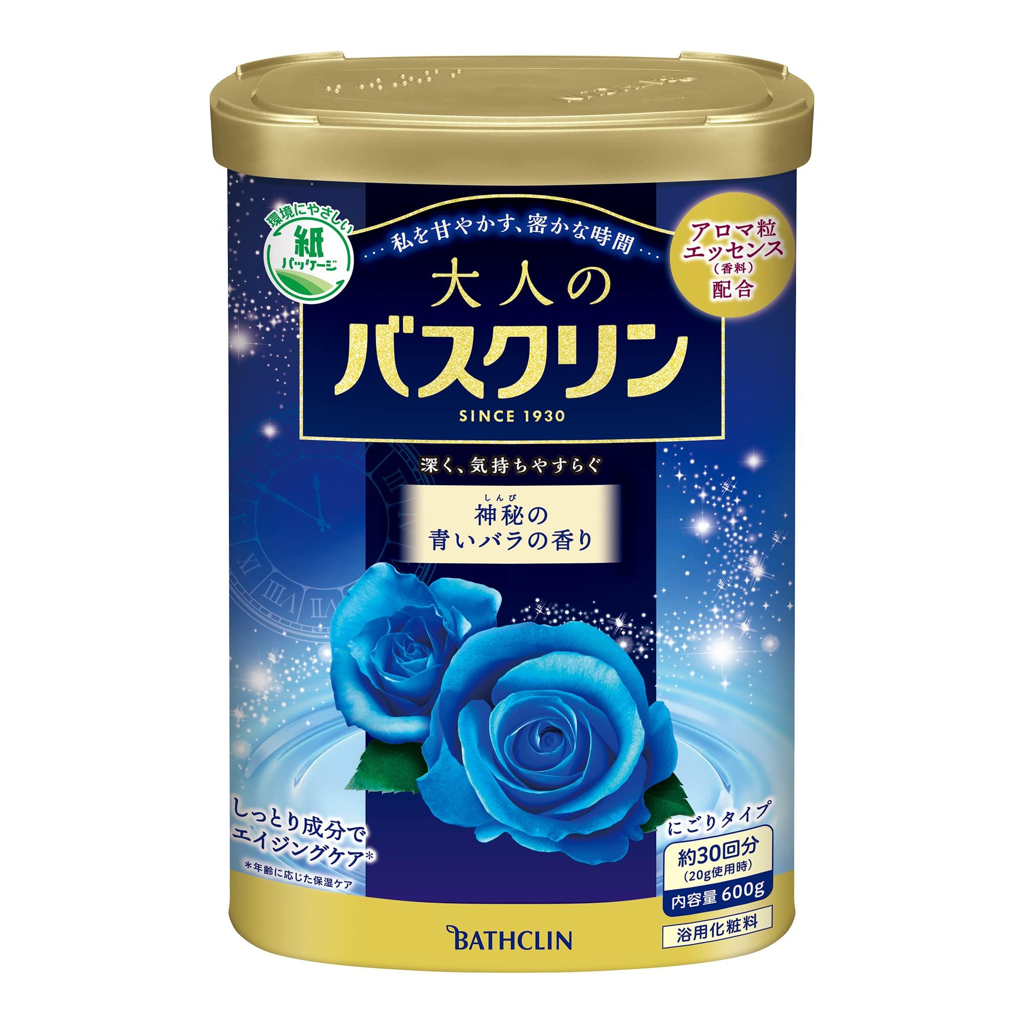 

Bathclin Adult Bath Mysterious Blue Rose 600g 30 Additives, Scent, (approx. servings)