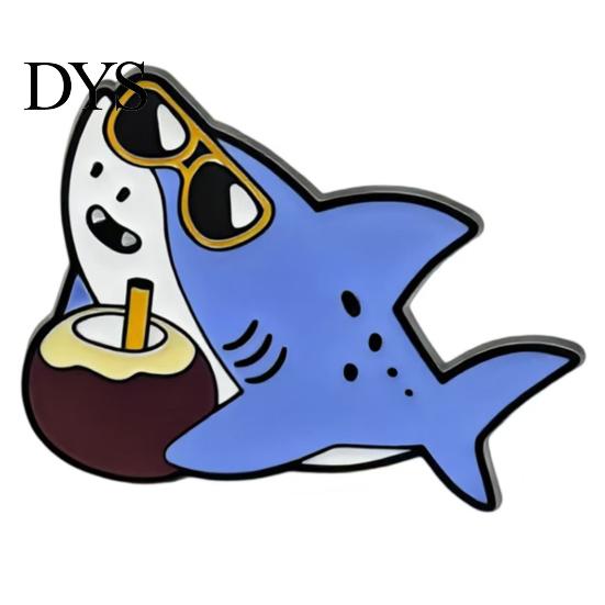 Wear-resistant Animal Brooch Sea Brooch, Cute Marine Creature Creative Metal Badge, Cartoon Summer Style Ocean Styling Hard Enamel Pins for Schoolbag