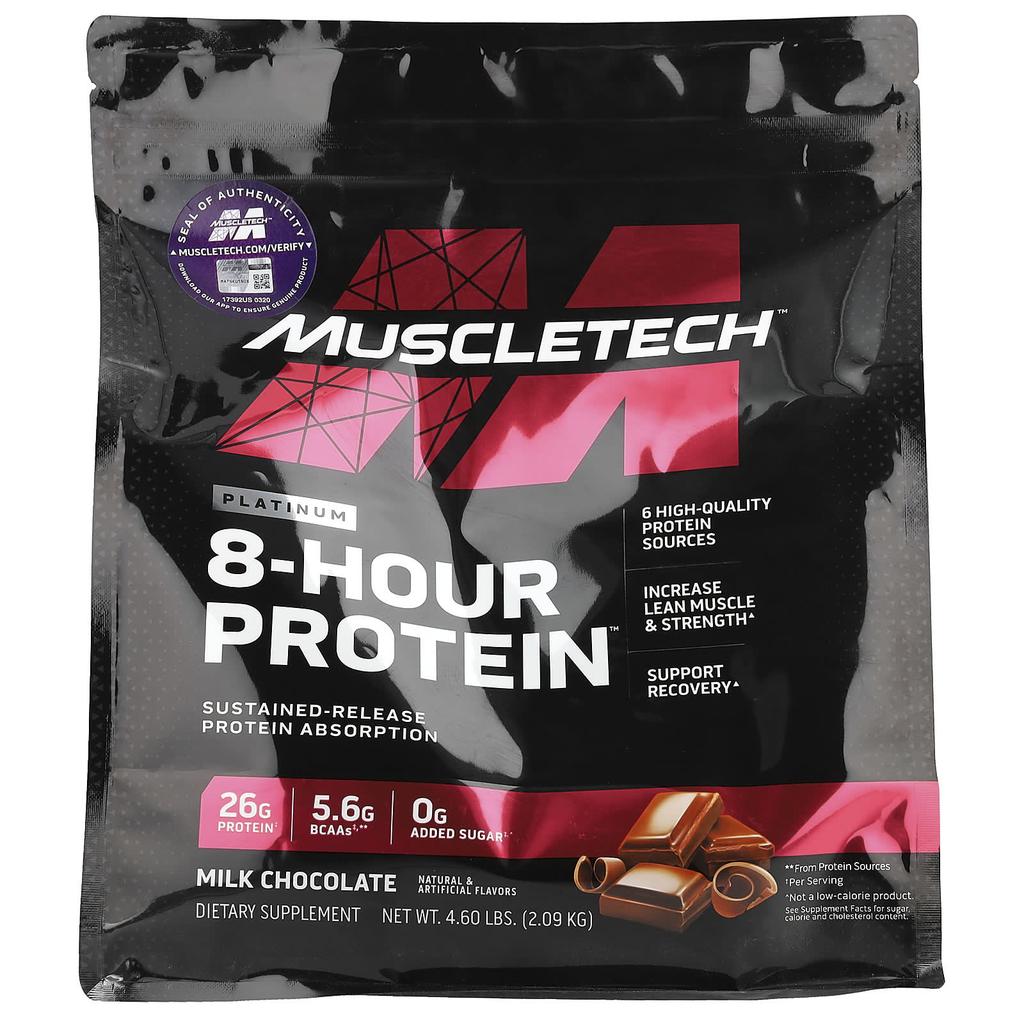 Platinum 8-Hour Protein, Milk Chocolate Flavor, 2.09Kg(4.6Lb)