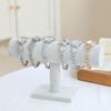 Velvet Single-Layer Bracelet Display Stand Watch Holder Tray Portable Jewelry Organizer Rack for Street Vendor Stall Countertop