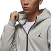 Jordan Sporthoop FW24 Dri-FIT Módní Minimalistická Mikina na zip s kapucí Pánská mikina Melírovaně šedá Černá FV8603050