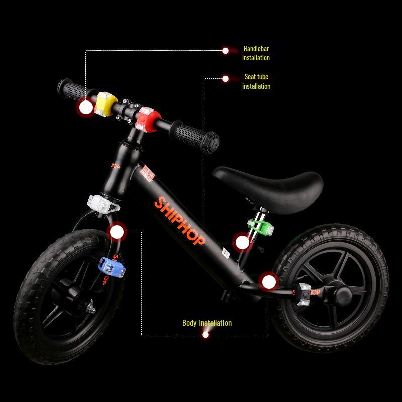 LED Froschlampe mit Doppelauge der 6. Generation: Nachtfahrt- & Skateboard-Warnlicht