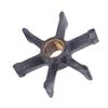 Neoprene Outboard Motor Water Pump Impeller with Keyed Brass Sleeve, Six Radially Arranged Blades and Reference Numbers 379475 and 777130
