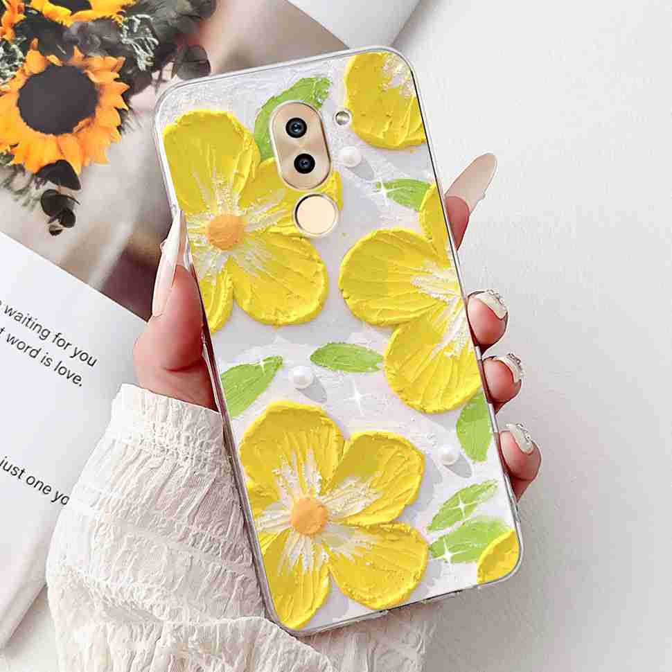 For Huawei Honor 6X BLN-AL10 Case Cute Cartoon Painting Soft Silicone TPU Cover For Honor 6X 6x BLN-L21 5.5" Popular Cats Shell