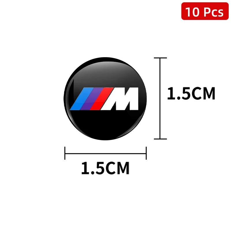 15mm Car Door Keyhole Cover Sticker Car Door Lock Keyhole Protection Stickers For BMW Performance M1 F25 F26 F15 F16 E90 E91 E92