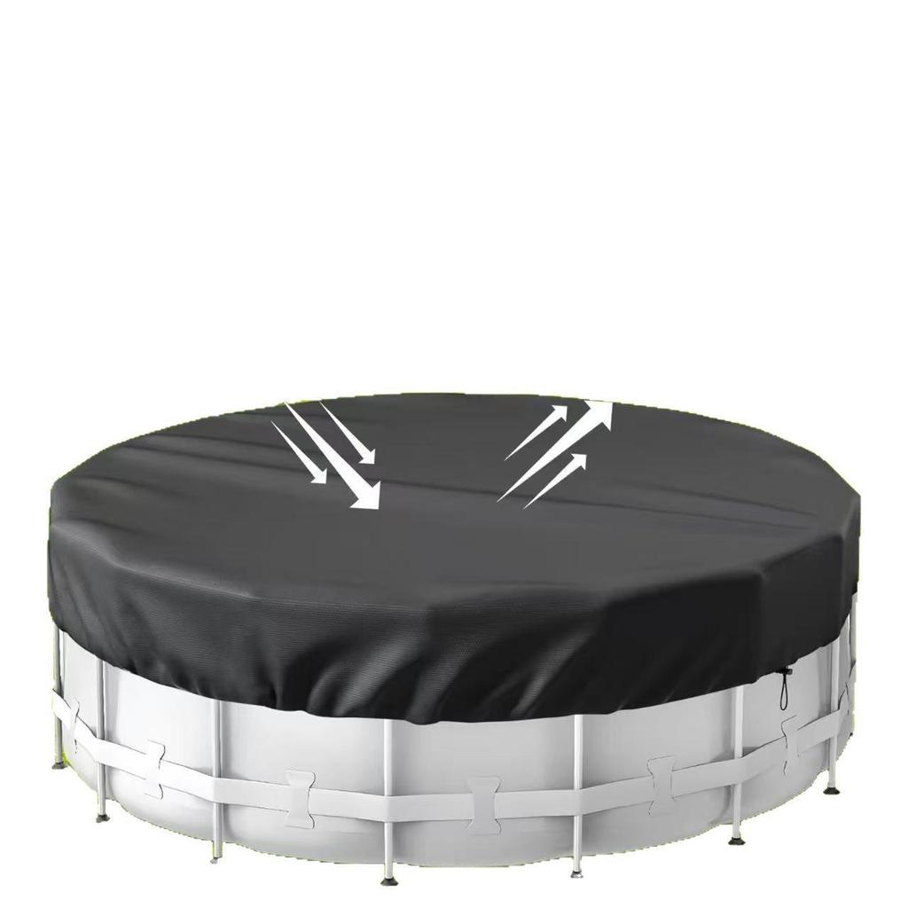 Round Oxford Cloth Outdoor Pool Cover - Dust, Sun, Rain, Leaf & Snow Protection