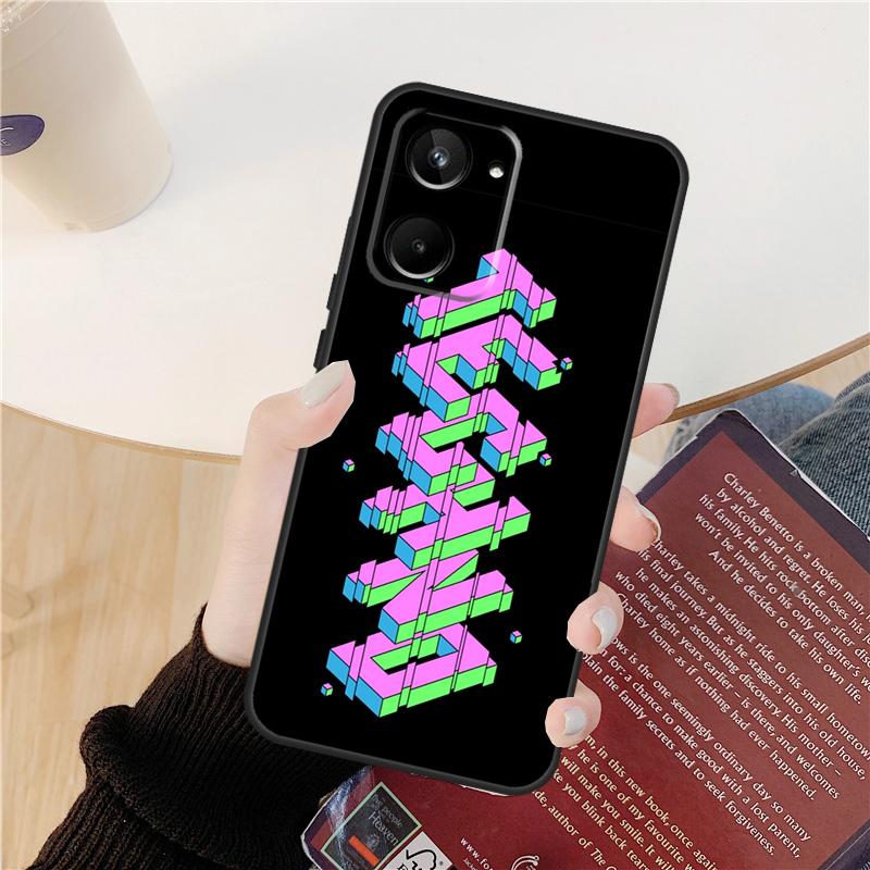 Techno Music Case For Realme C61 C67 C53 C55 C75 C51 C21Y C25S GT 6 6T 5 GT7 Pro 10 11 12 13 14 Pro Plus