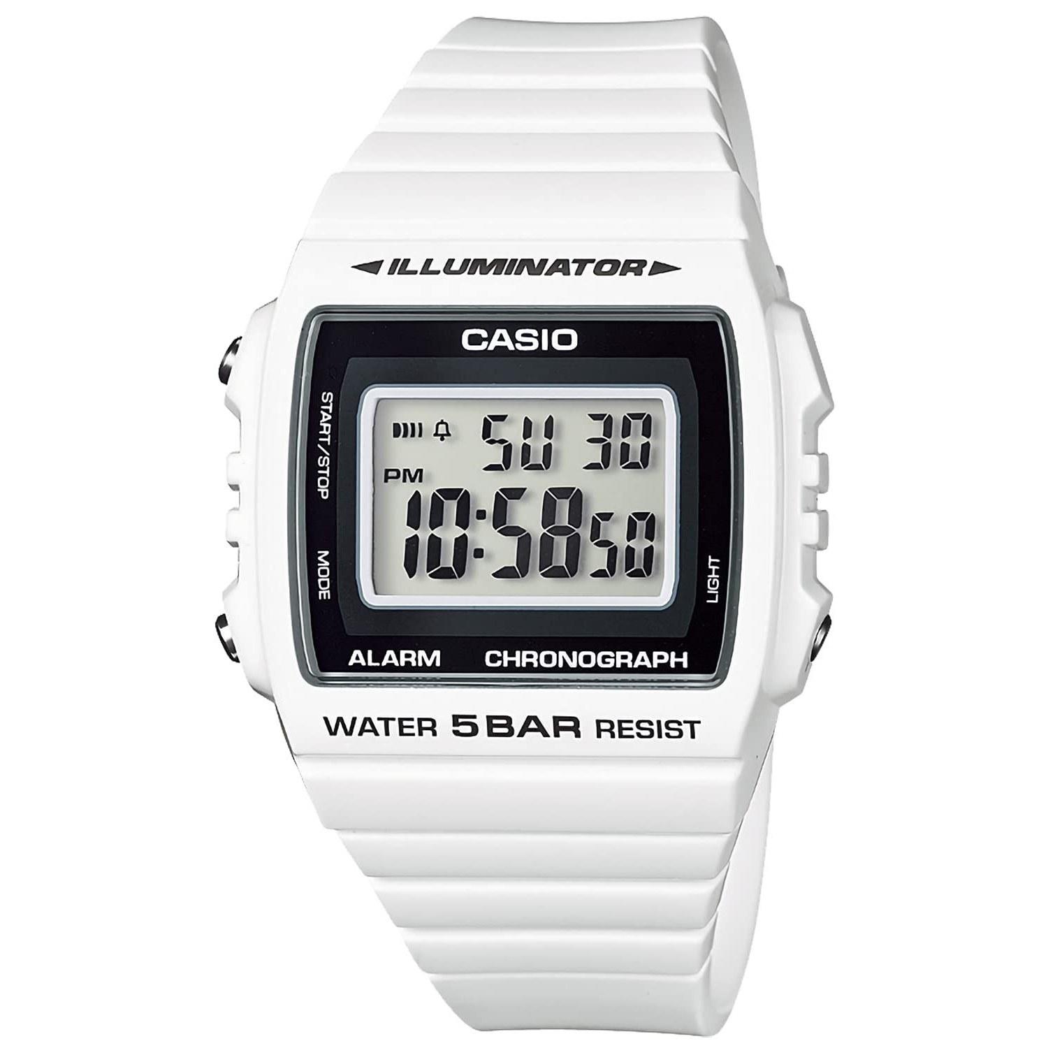 Casio Wristwatch Collection Domestic Genuine Product W-215H-7AJH Mens White