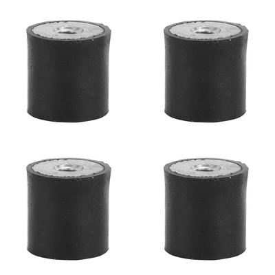 4pcs Female Thread Rubber Mount Anti Vibration Bobbin Isolator Damper (DE10*10 M4)