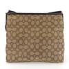 Used COACH Shoulder Bag F29960 Signature Canvas/leather Beige Dark Brown Diagonally Hung