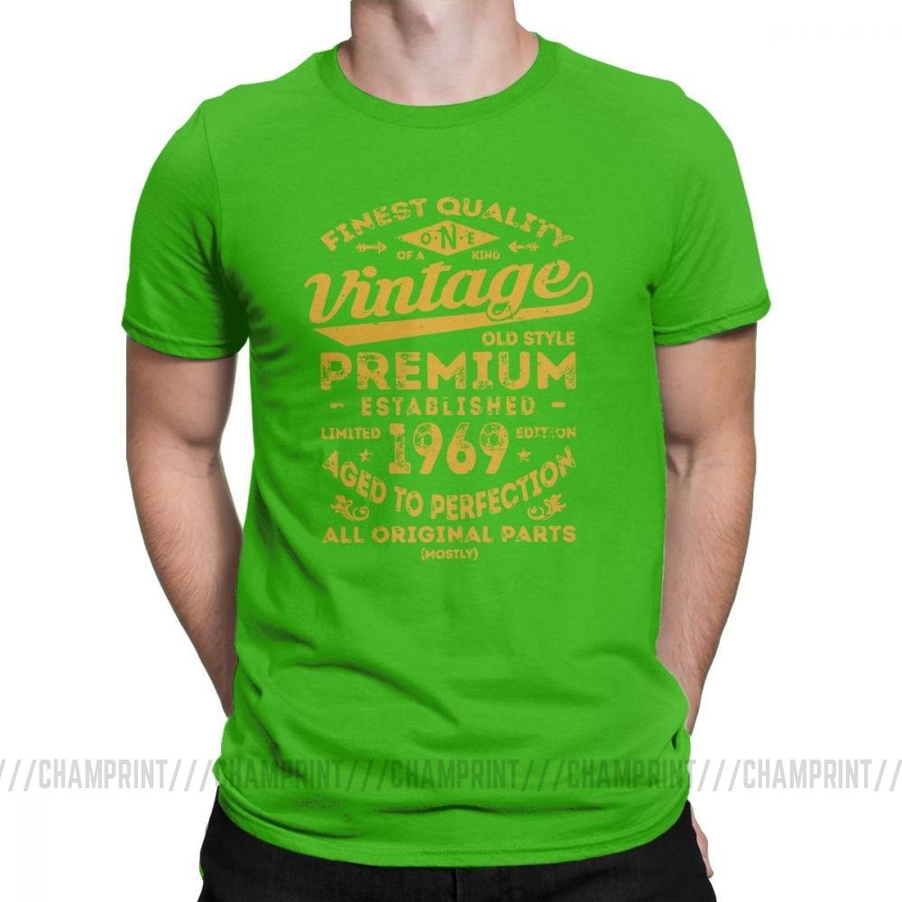 Vintage 1969 Birthday Gift Idea 50 Years Old 50Th Birthday Gift T Shirt For Male O