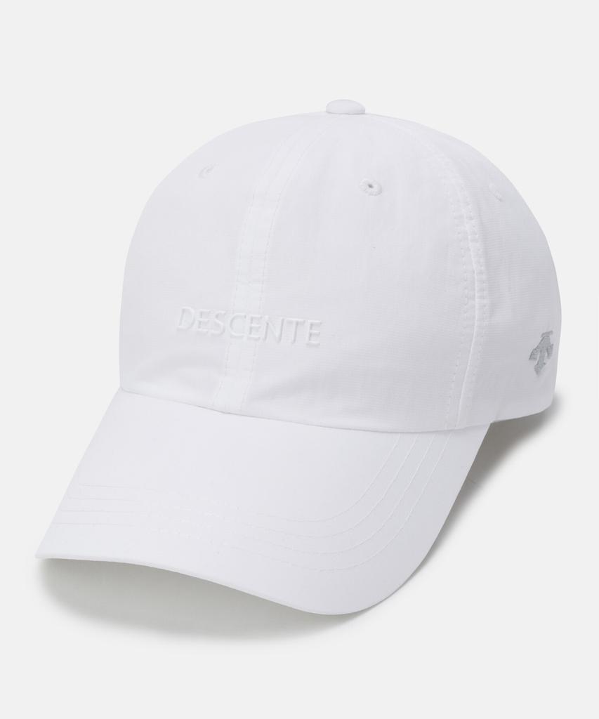 DESCENTE Wording Logo Nylon Ball Cap White Sr123Ucp12