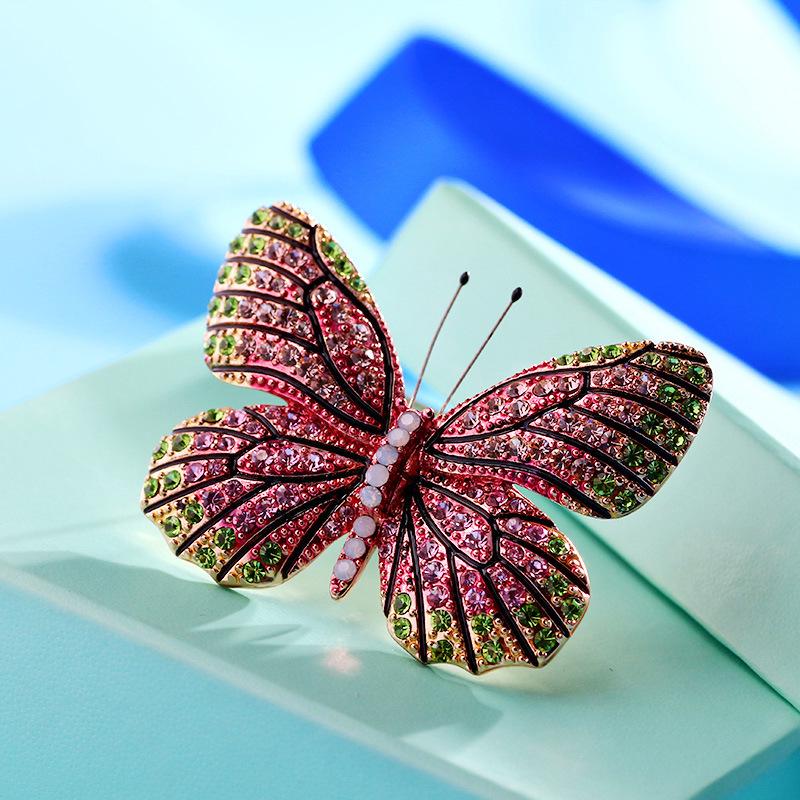 Rhinestone Butterfly & Insect Brooch Pin for Clothing Accessories