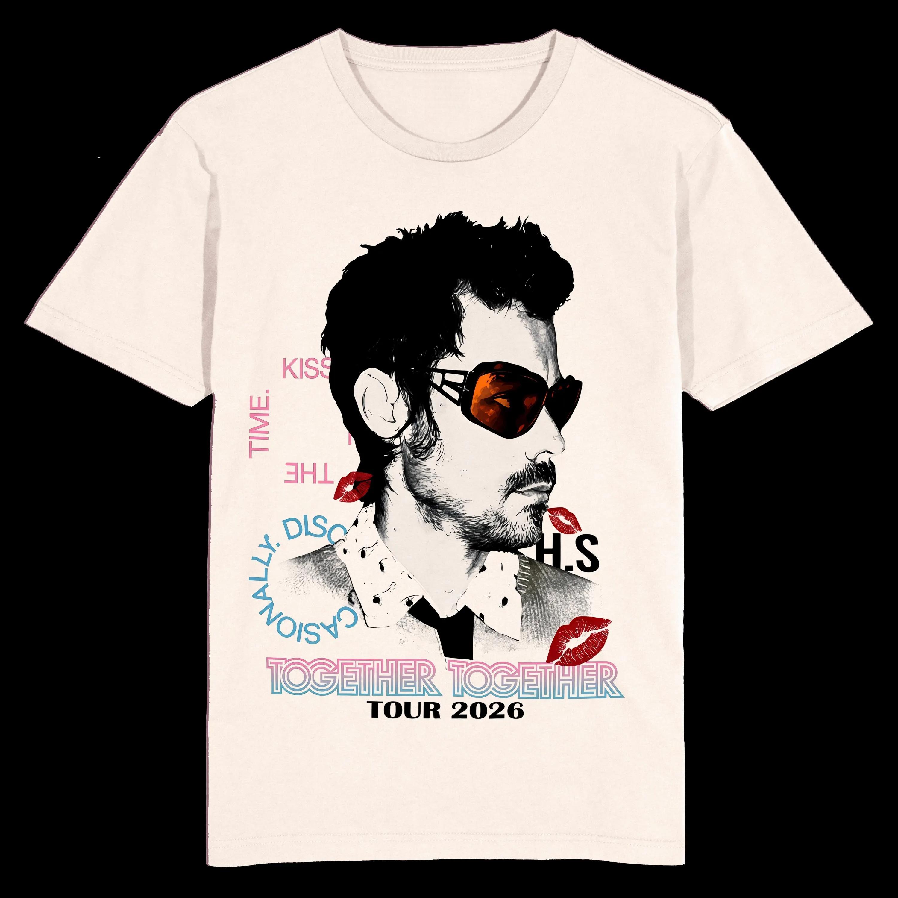 

Harry Styles Tour Kiss All The Time Disco Occasionally Tshirt UNISEX and Women New Summer Cotton Y2K Clothing Short Sleeve Tops M