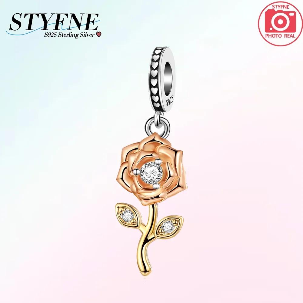 Charms Plata Originales Polychromatic Beads For Charms Real Copper Fashion Bracelet Beads Jewellery Producing Women'S Gift
