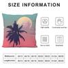 Tropical Scenery Ins Cushion Cover Pillowcase Ultra Soft Skin Friendly Fabric Cloud Like Comfort & Concealed Zipper