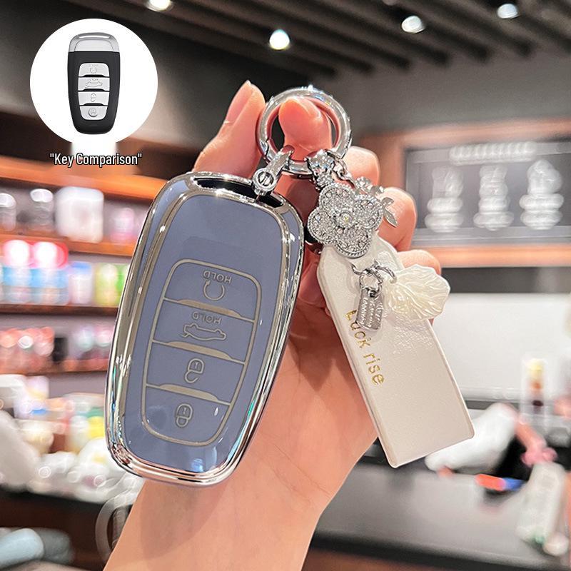 High-End Key Cover for Hongqi Models: HS3, HS5, HS7, H5, H6, H9, EQM5, HQ9